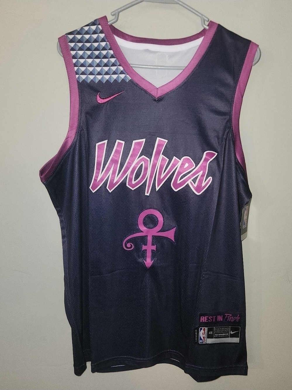 NBA Wolves Purple and Pink Jersey
